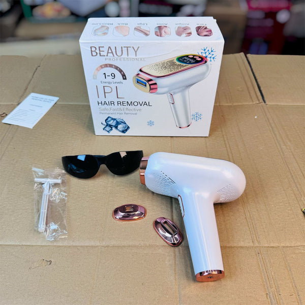 Beauty Professional IPL Hair Removal Device (9 Energy Levels, Ice Cooling)