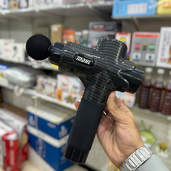 MDHL 12-in-1 Deep Tissue Massage Gun (Carbon Fiber, Brushless Motor)
