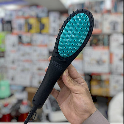 SOCO 3-in-1 Nano Ceramic Straightener Brush NC001 (Detangle, Straighten, Massage)