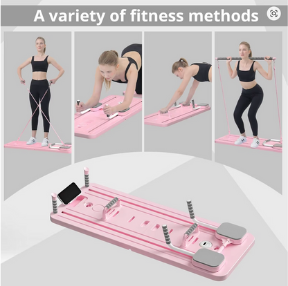 Multi-Purpose Foldable Pilates Reformer Board for Home, 5 in 1 Pilates Sliding Board