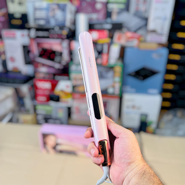 Sokany HS-976 Digital Professional Hair Straightener (Ceramic, 2-Year Warranty)