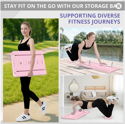 Multi-Purpose Foldable Pilates Reformer Board for Home, 5 in 1 Pilates Sliding Board