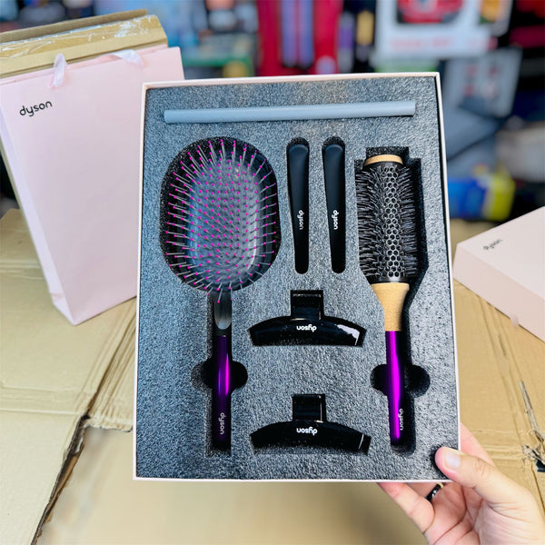 Hair Styling Gift Box Set (Dyson-Style Compatible Brushes & Combs)
