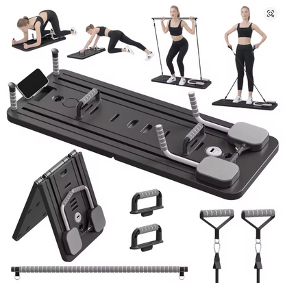 Multi-Purpose Foldable Pilates Reformer Board for Home, 5 in 1 Pilates Sliding Board