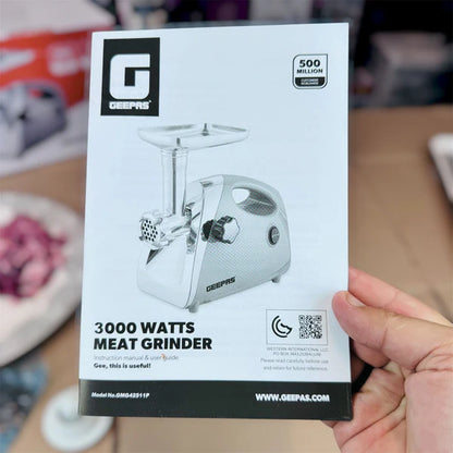 Geepas meat grinder GMG42511P (2 YEAR WARRANTY