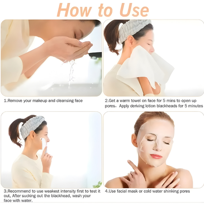 4-in-1 Rechargeable Acne Pore Vacuum Cleaner And Blackhead Remover