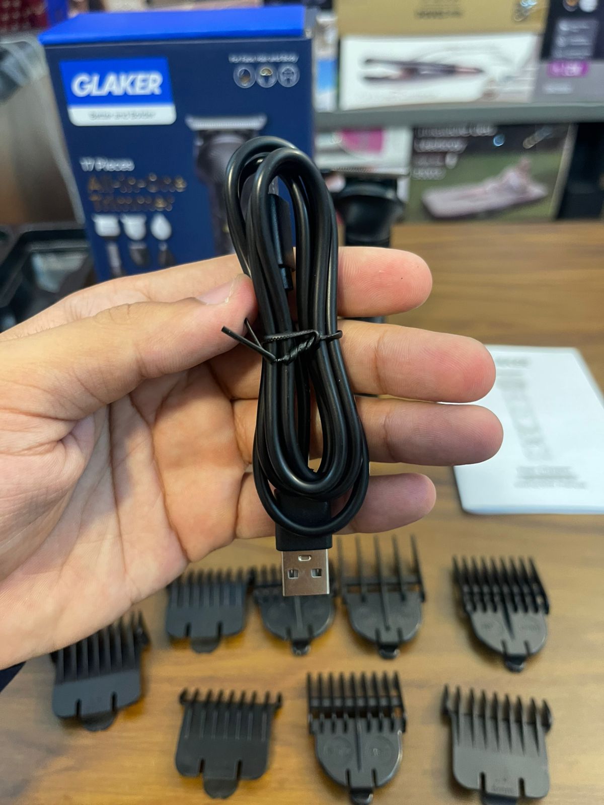 GLAKER Professional All-in-One Hair Clipper & Beard Trimmer Kit (Lot Imported)